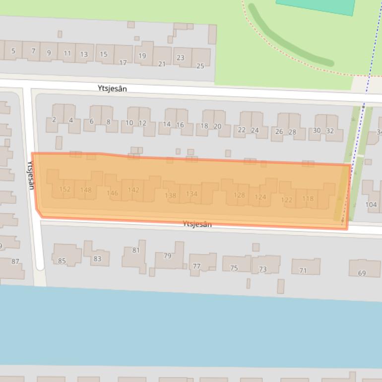 Kaart van postcodegebied 8939DM.