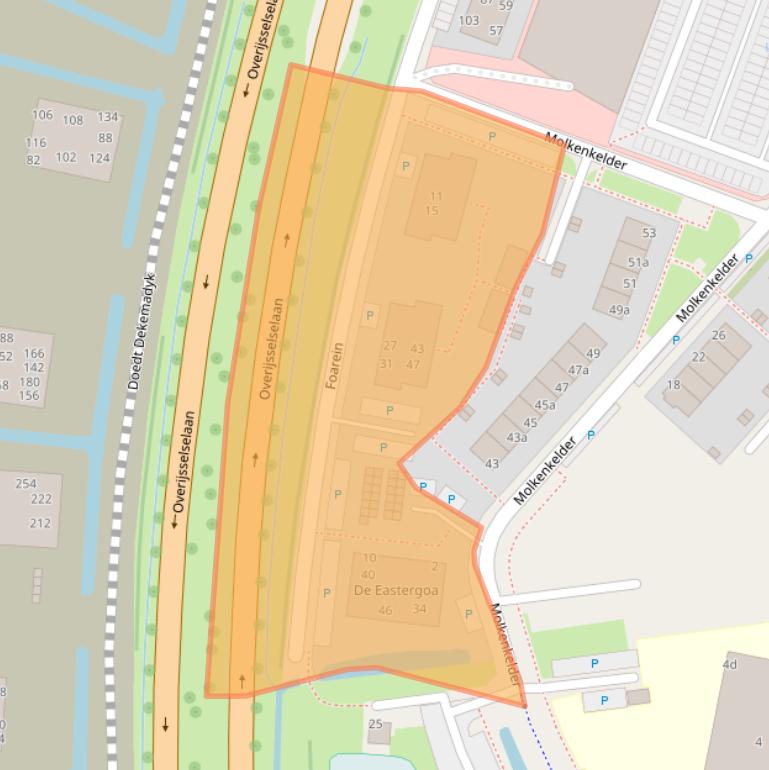 Kaart van postcodegebied 8941AC.