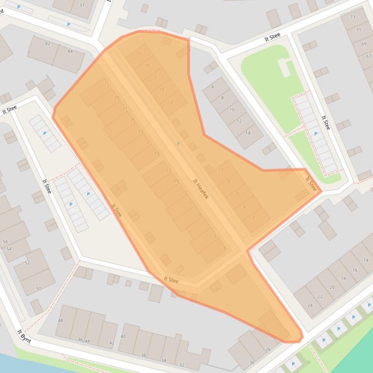 Kaart van postcodegebied 8941AD.