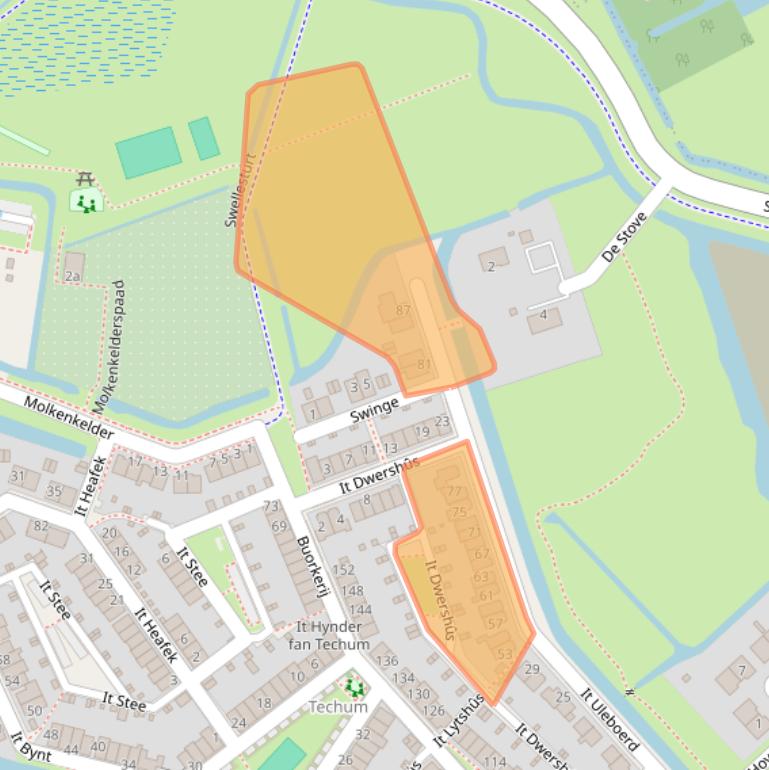 Kaart van postcodegebied 8941AS.