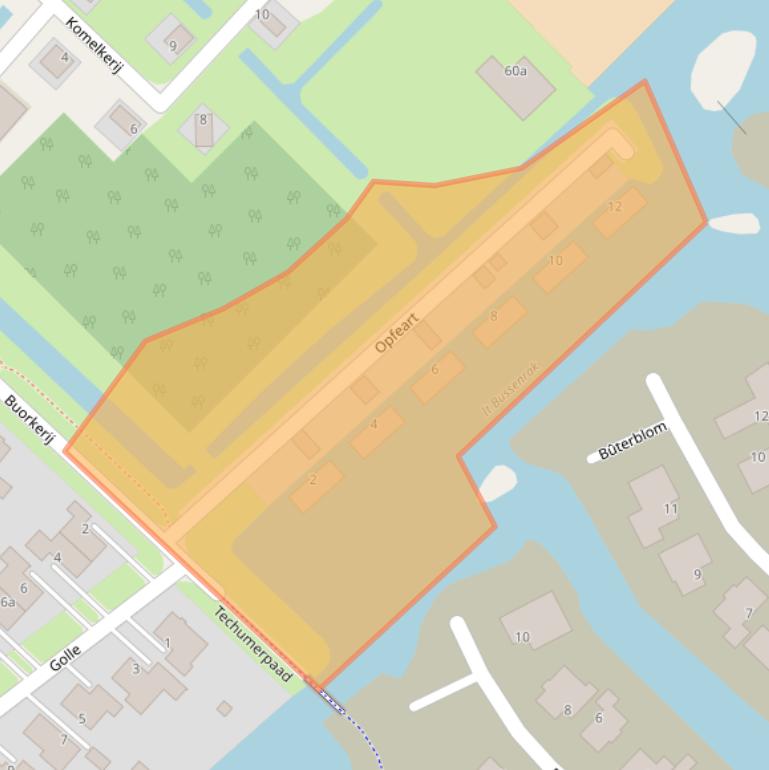 Kaart van postcodegebied 8941BL.