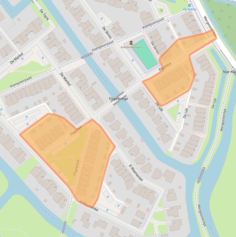 Kaart van postcodegebied 8941CH.