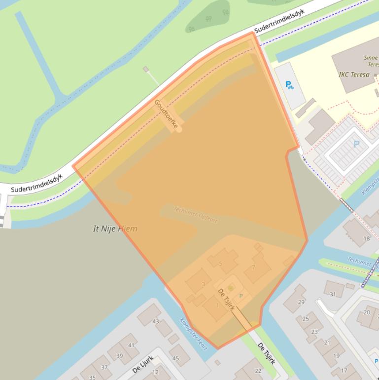 Kaart van postcodegebied 8941CK.