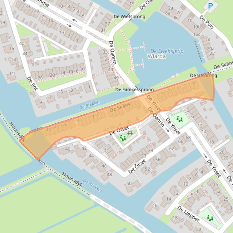 Kaart van postcodegebied 8941DM.