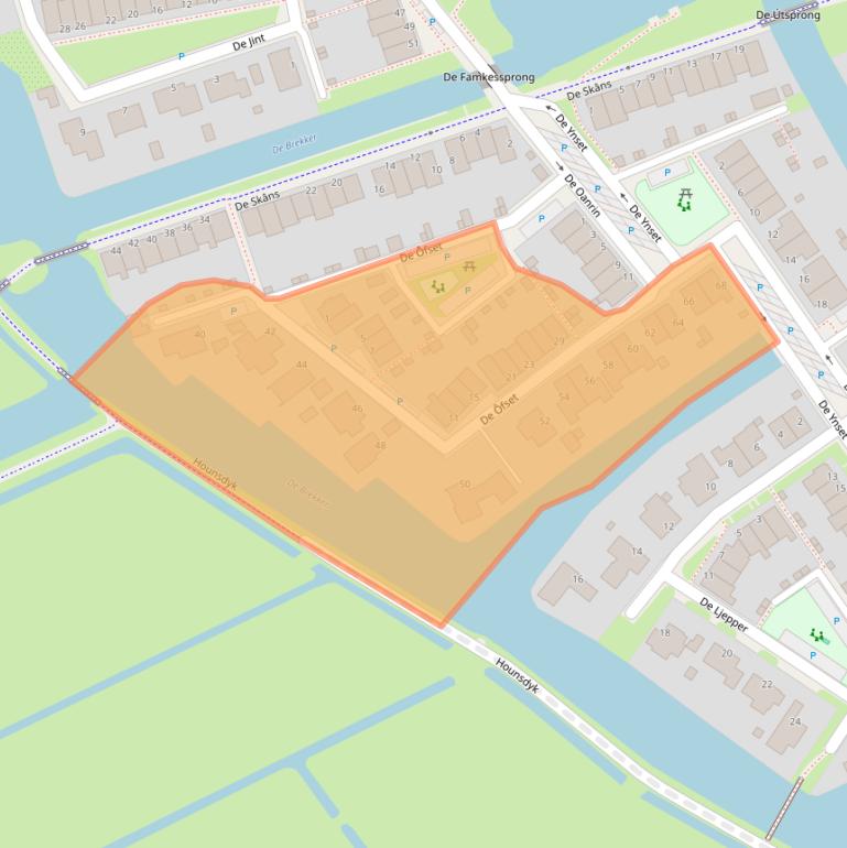 Kaart van postcodegebied 8941DN.