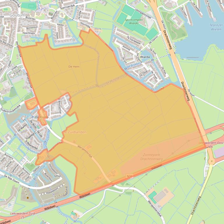 Kaart van postcodegebied 8941ZX.