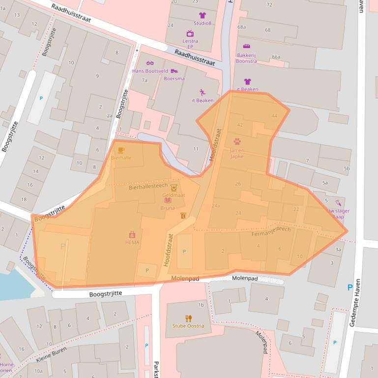 Kaart van postcodegebied 9001AM.