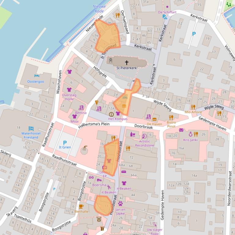 Kaart van postcodegebied 9001AP.