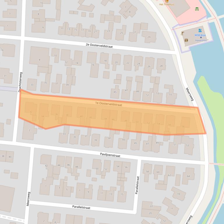 Kaart van postcodegebied 9001BM.