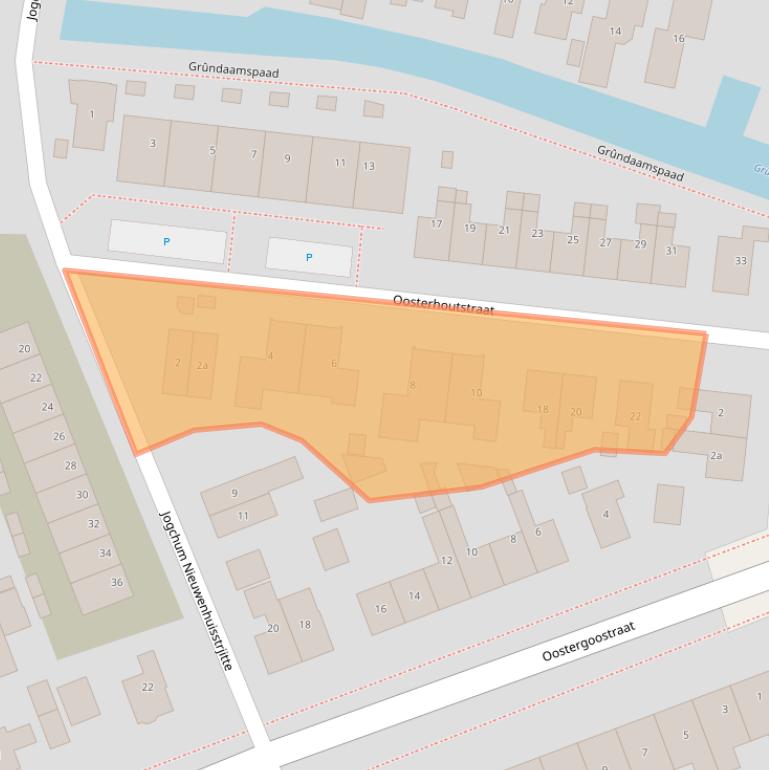 Kaart van postcodegebied 9001CD.