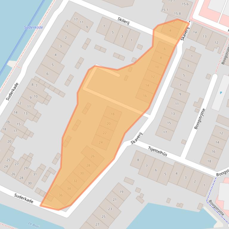 Kaart van postcodegebied 9001DB.