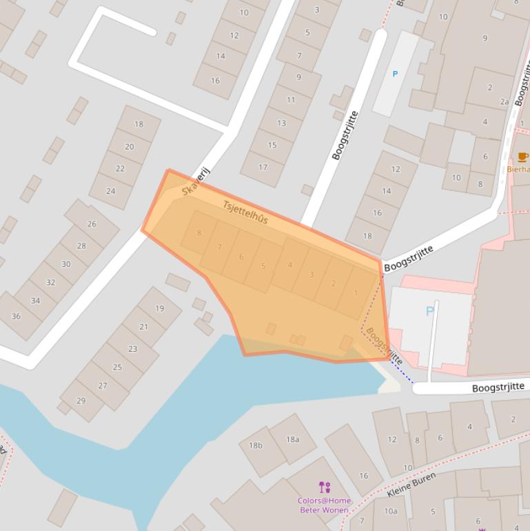 Kaart van postcodegebied 9001DC.