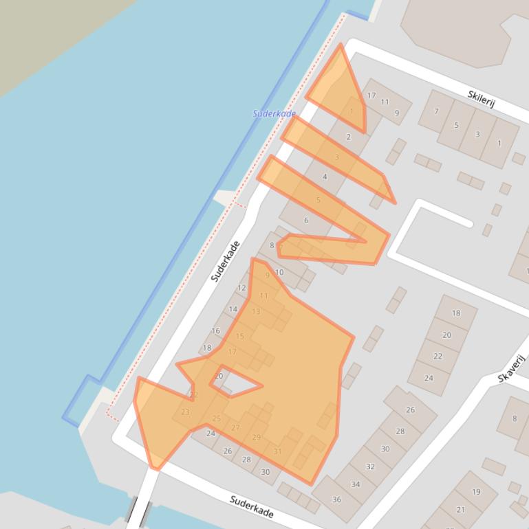 Kaart van postcodegebied 9001DE.