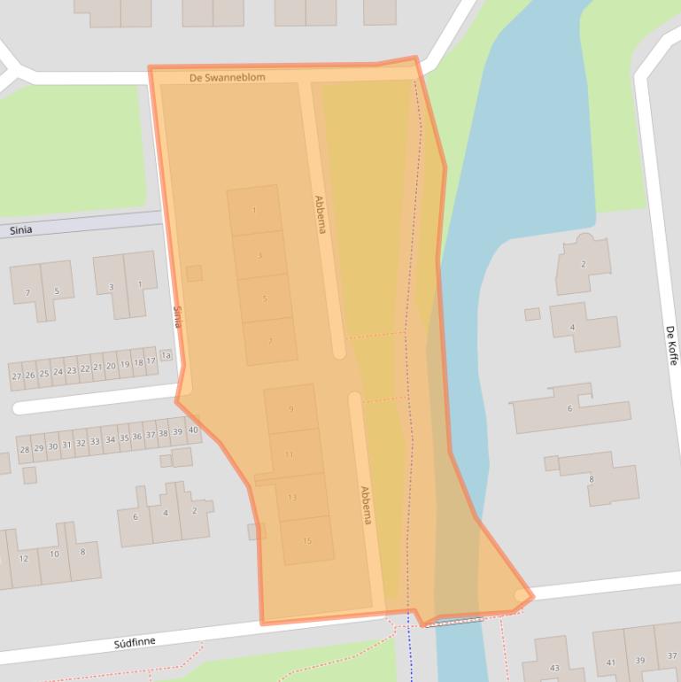 Kaart van postcodegebied 9001GH.