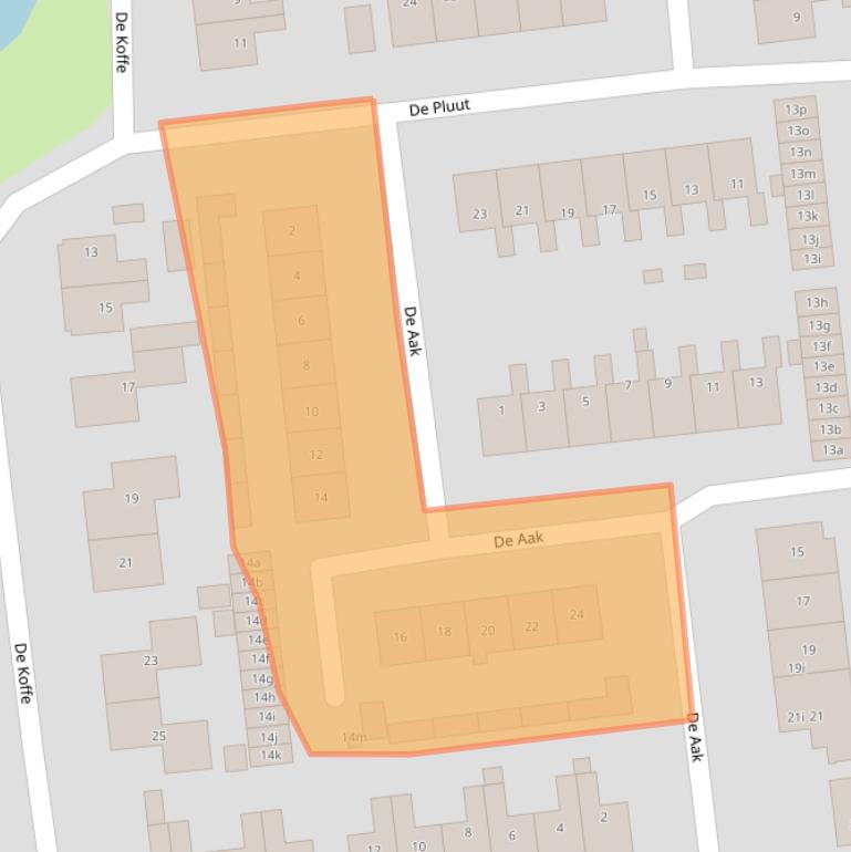 Kaart van postcodegebied 9001HC.