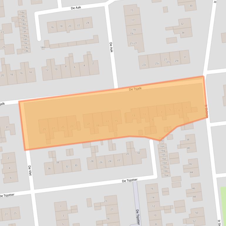 Kaart van postcodegebied 9001HD.