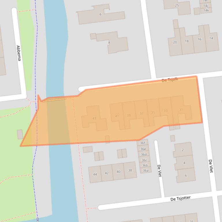 Kaart van postcodegebied 9001HE.