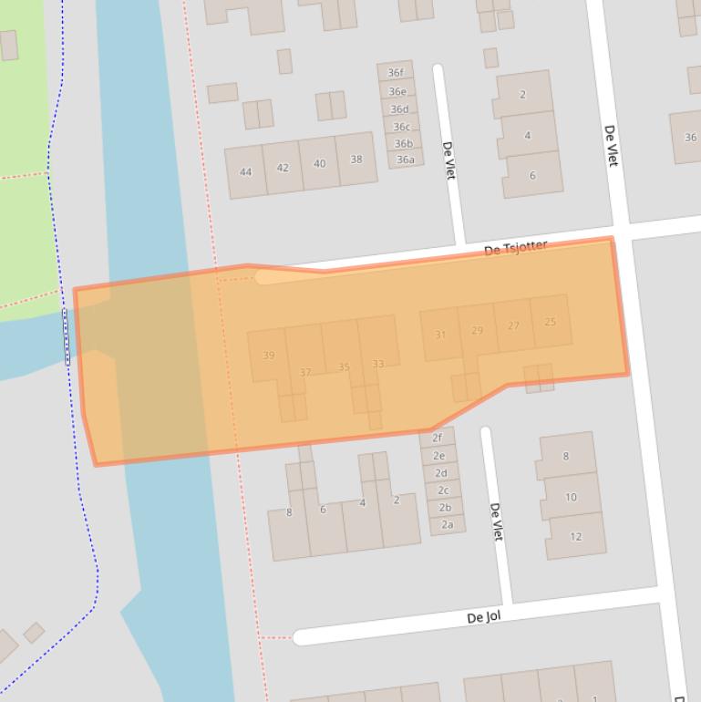 Kaart van postcodegebied 9001HN.