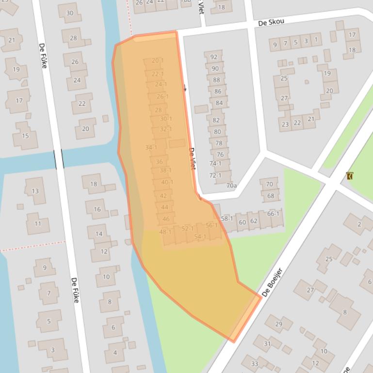 Kaart van postcodegebied 9001HW.