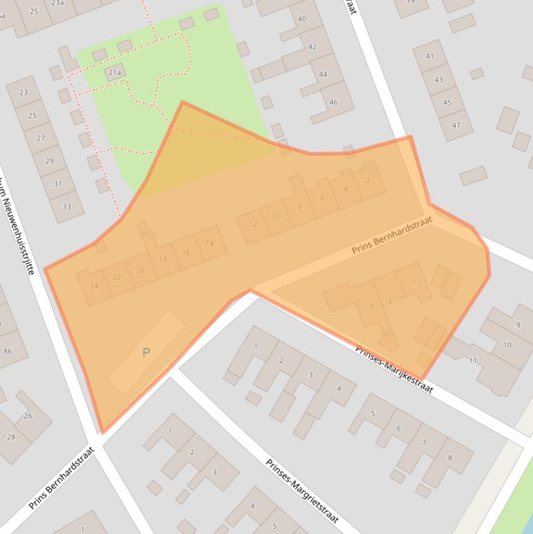 Kaart van postcodegebied 9001JT.