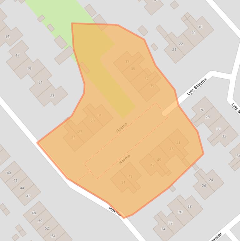 Kaart van postcodegebied 9001LD.