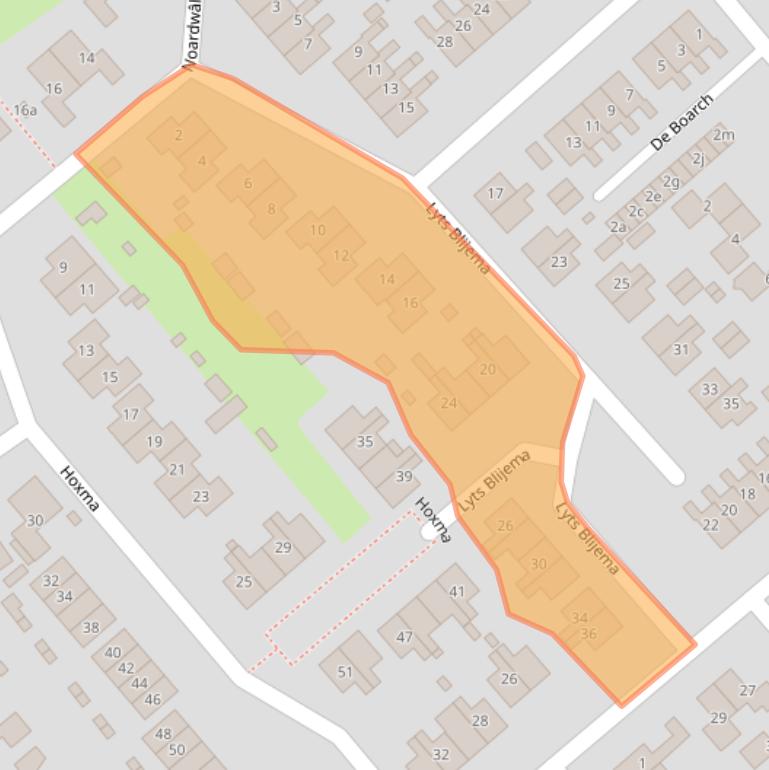 Kaart van postcodegebied 9001LJ.