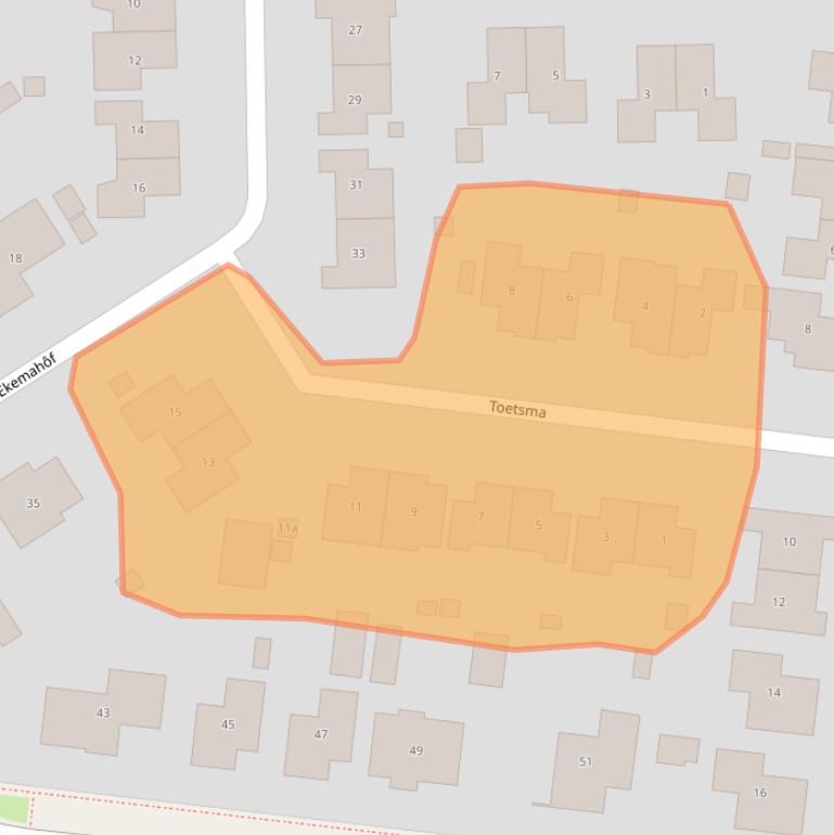 Kaart van postcodegebied 9001ND.