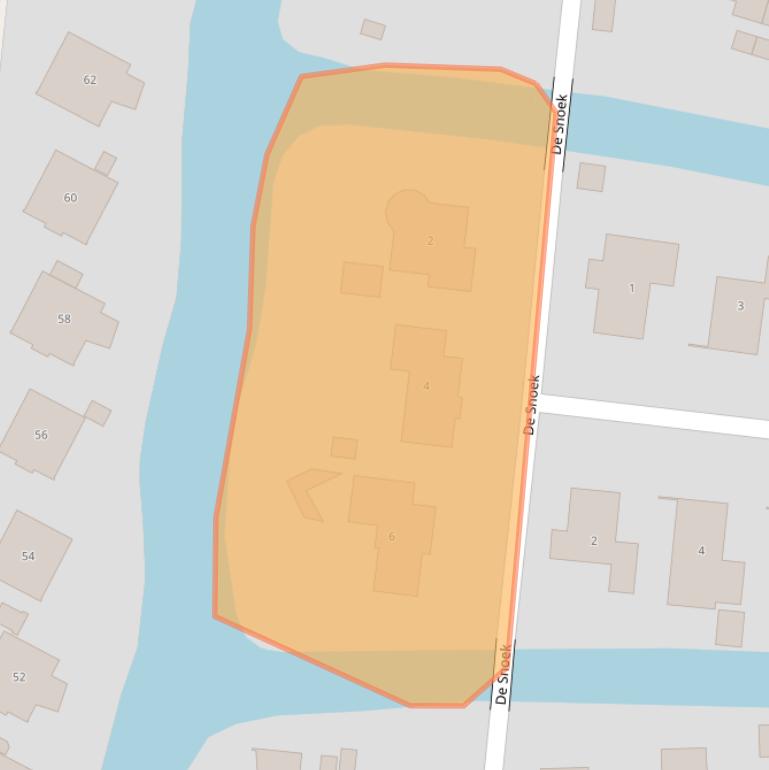 Kaart van postcodegebied 9001NV.