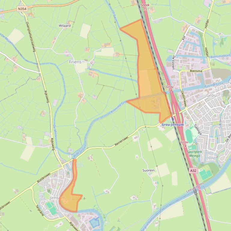 Kaart van postcodegebied 9001ZD.