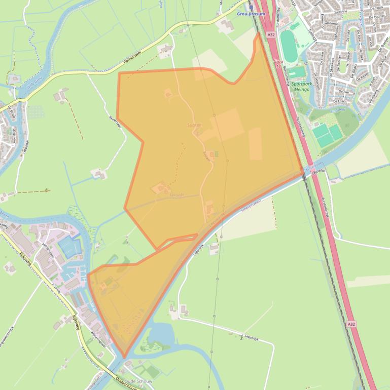 Kaart van postcodegebied 9001ZM.