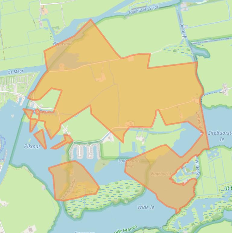Kaart van postcodegebied 9001ZV.