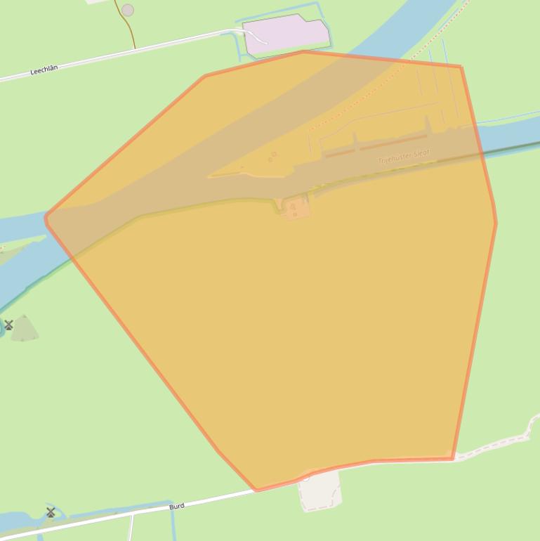 Kaart van postcodegebied 9001ZX.