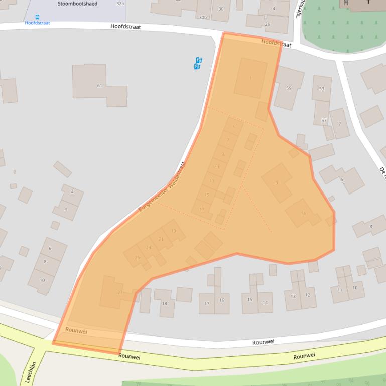 Kaart van postcodegebied 9003LR.