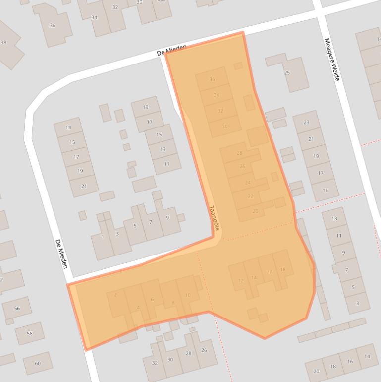 Kaart van postcodegebied 9003MR.