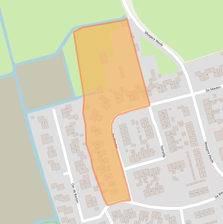 Kaart van postcodegebied 9003MS.