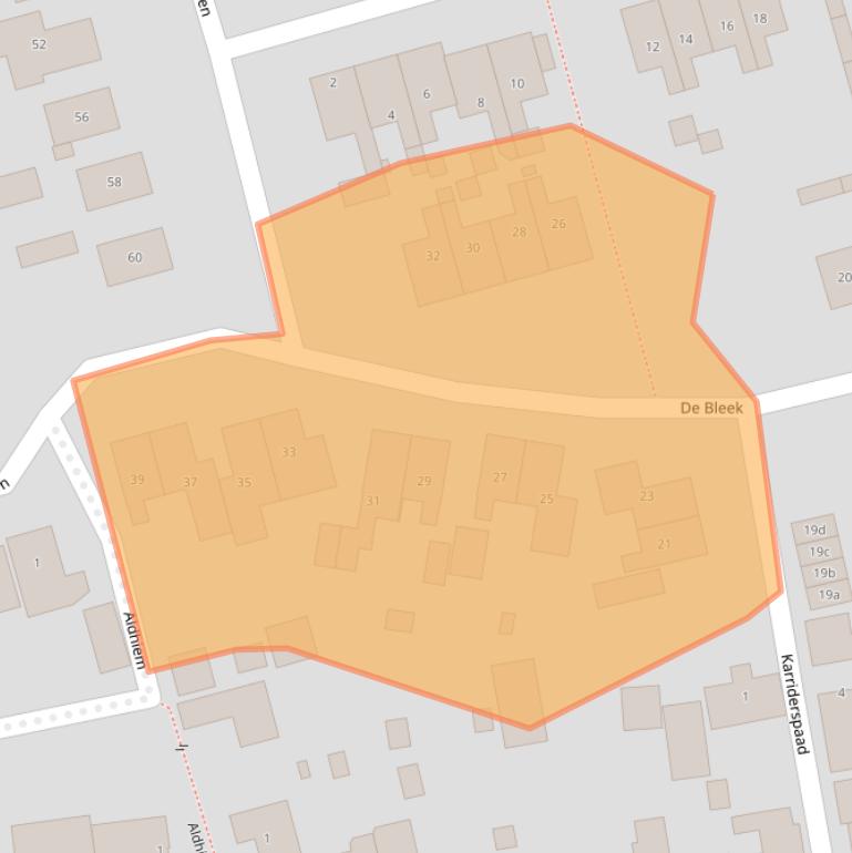 Kaart van postcodegebied 9003MT.