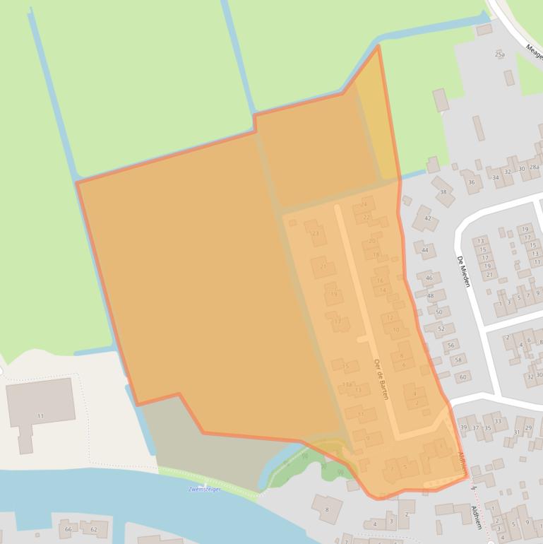 Kaart van postcodegebied 9003MZ.