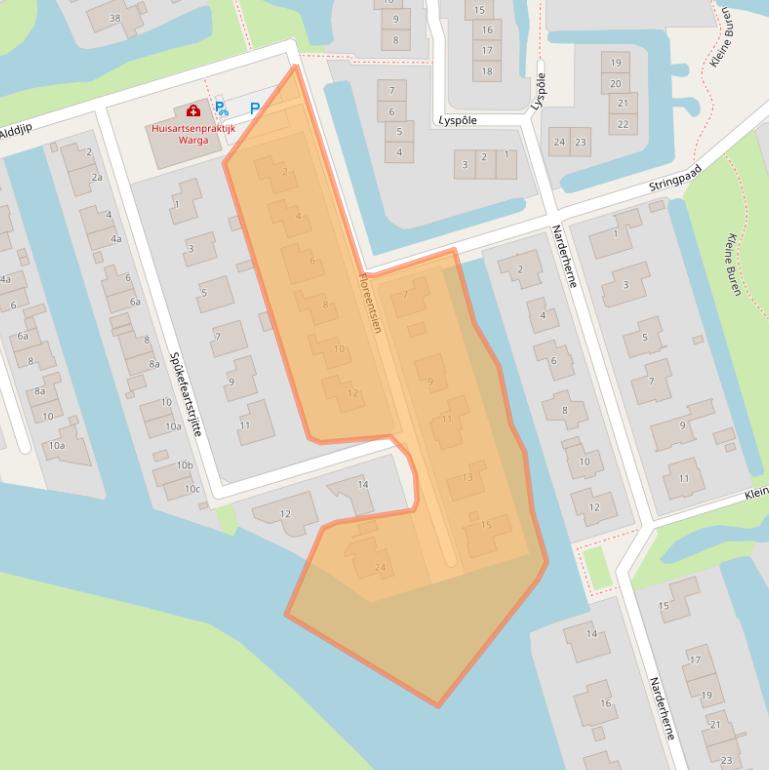 Kaart van postcodegebied 9005MC.