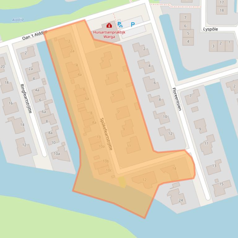 Kaart van postcodegebied 9005MD.