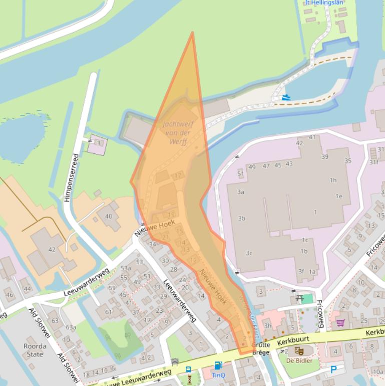 Kaart van postcodegebied 9005NA.