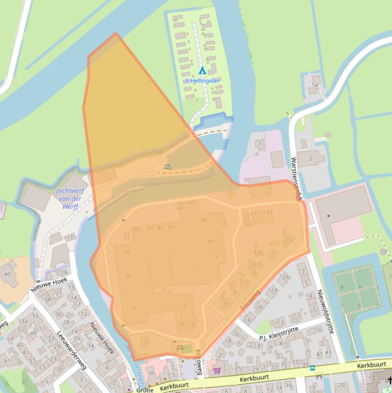 Kaart van postcodegebied 9005PC.