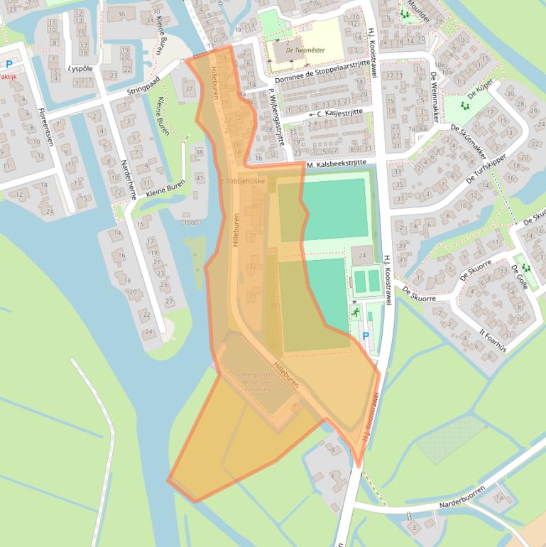 Kaart van postcodegebied 9005PV.
