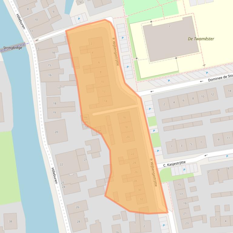 Kaart van postcodegebied 9005PZ.