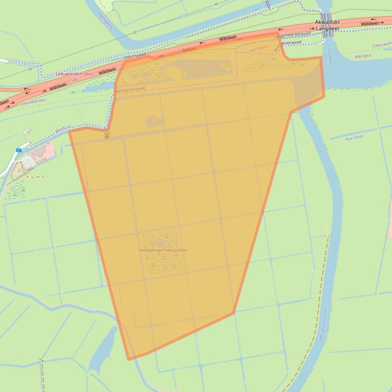 Kaart van postcodegebied 9005XE.
