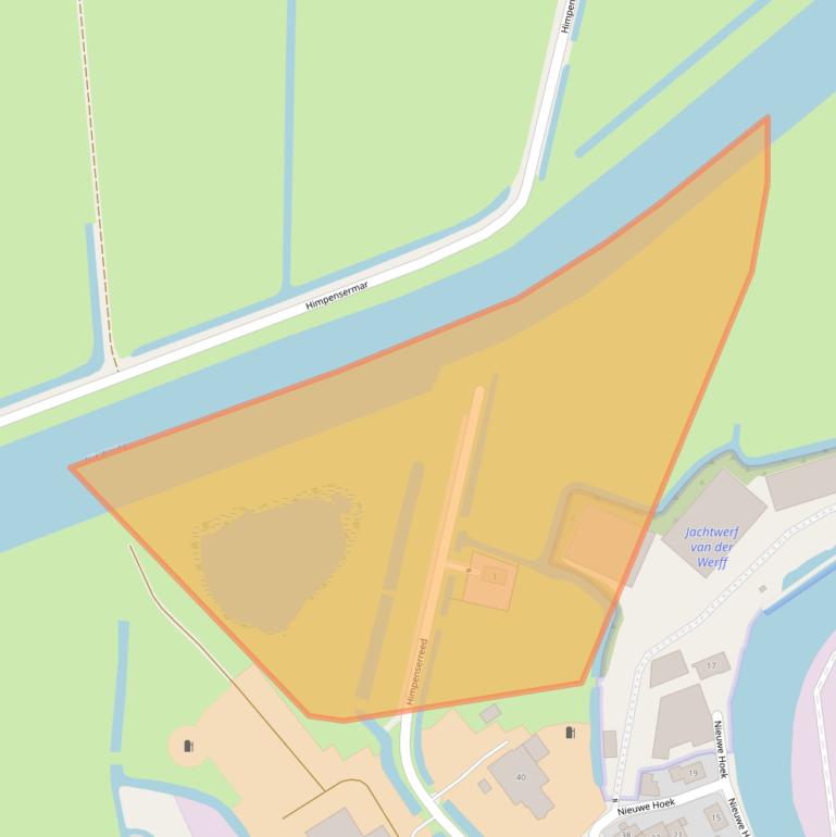 Kaart van postcodegebied 9005XG.