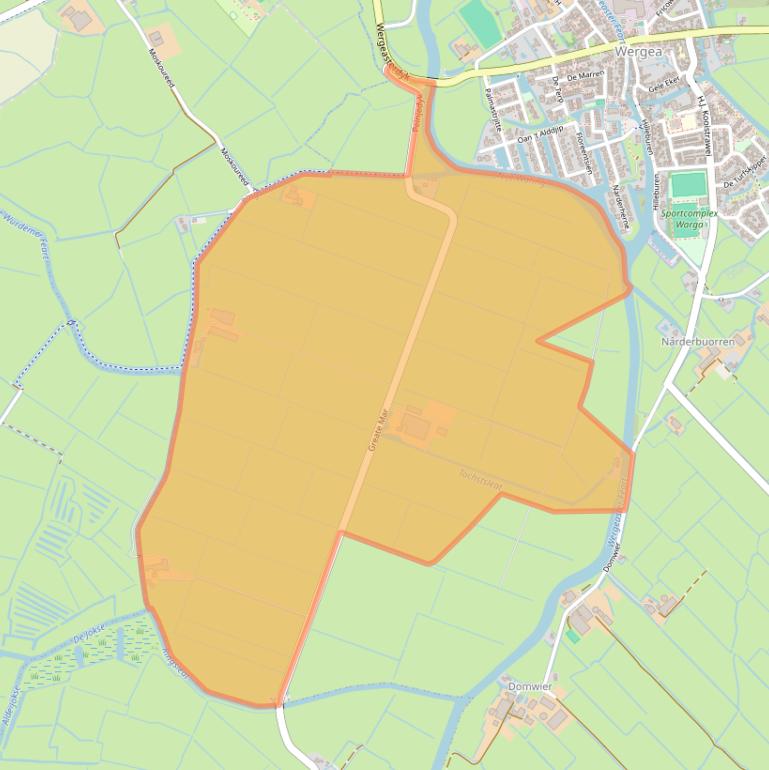 Kaart van postcodegebied 9005XJ.