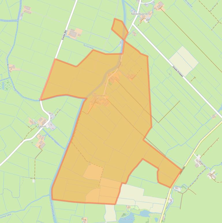 Kaart van postcodegebied 9005XR.