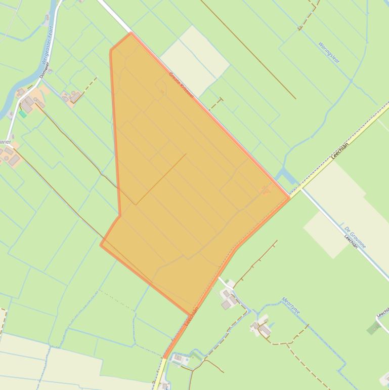Kaart van postcodegebied 9005XV.