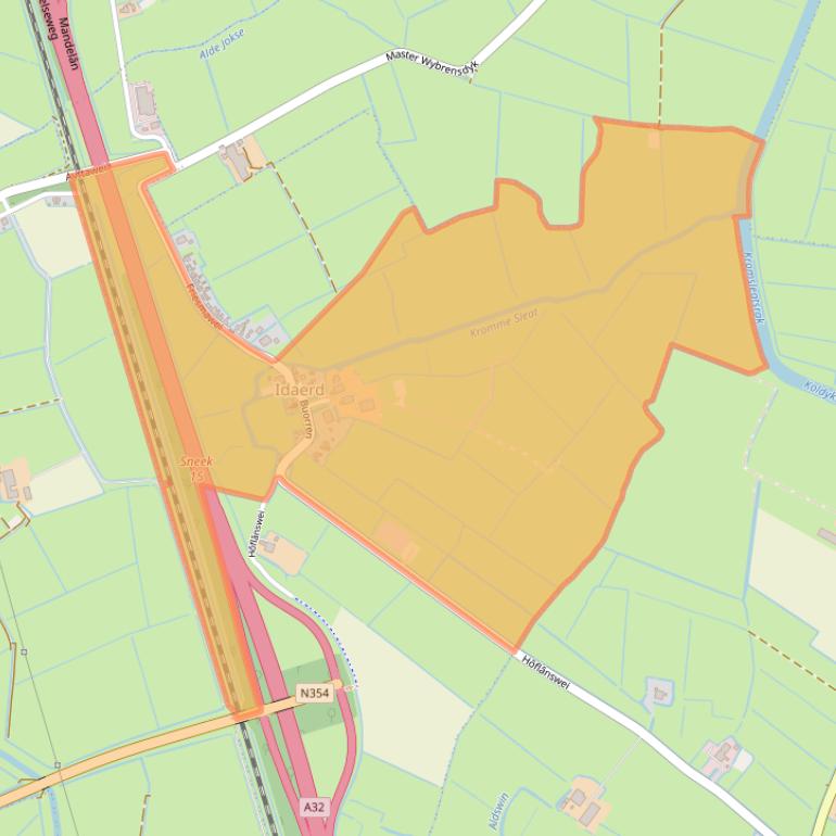 Kaart van postcodegebied 9007SC.