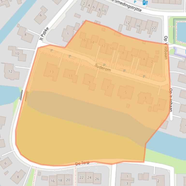 Kaart van postcodegebied 9008RB.